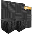 Burdurry 50 Pack Acoustic Panels, Wedge Soundproof Studio Foam for Walls