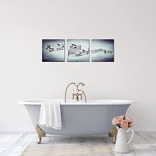 Nan Wind Modern Music Posters Beating Stretched And Framed Music Notes Decor Paintings On Canvas Wall Art Ready To Hang For Living Room Bedroom Home Decorations 3Pcs #TOP3