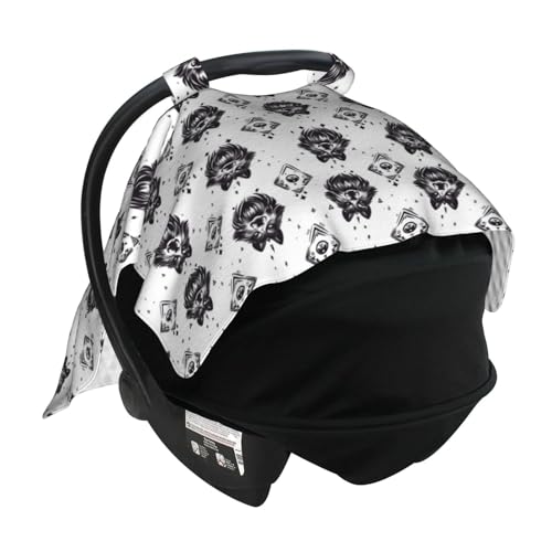 Housse de siège auto bébé loup et couverture allaitement respirante
