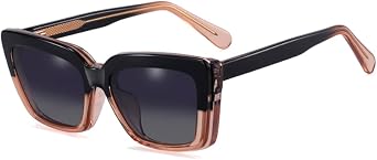 Fashion Polarized Sunglasses Women Cat Eye Uv400 Cp Acetate Leopard