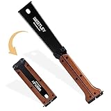WESTLEY Hand Saw, Woodworking Tools with SK-5 Steel, 5.5 Inch Folding Saw with 13/14 TPI Double Edges for Smooth and Precise Cuts, father's day gifts-WES01