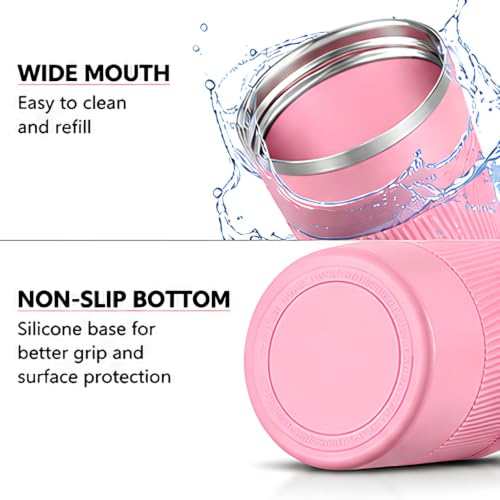Image of Stainless Steel Travel Coffee Mug 510ml (Pink)