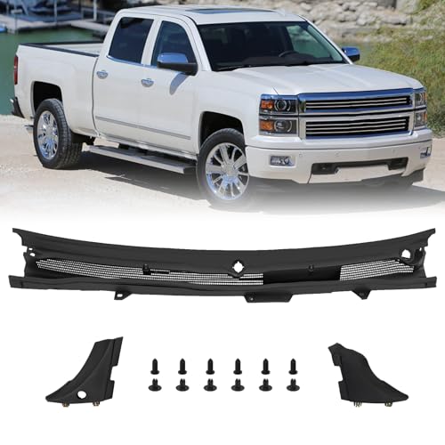 23207951 Windshield Wiper Cowl Panel Grille Fits for 2014 2015 Chevy Chevrolet Silverado 1500 Insert Window Cover Cowl Top Panel