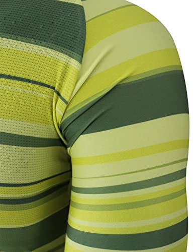 Topactive | Maillot Ciclismo Hombre de Manga Corta | Maillot de Ciclismo Transpirable Modelo Aero Special Green Live | con Cremallera Completa y 3 Bolsillos | Talla M - imagen 7