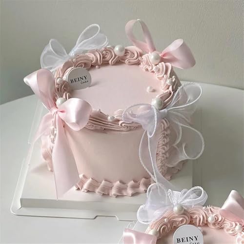 tonntyann フェイクケーキ 誕生日ケーキ 記念日 ケーキ 食品 サンプル リボン/蝶結びタイプ 詰め合わせ お菓子 おかし リアル ダミーケーキ 模型 発砲スチロール 円柱 ディスプレイ用 本物そっくりの ケーキ 見本 食玩 セット 展示 販促 グ