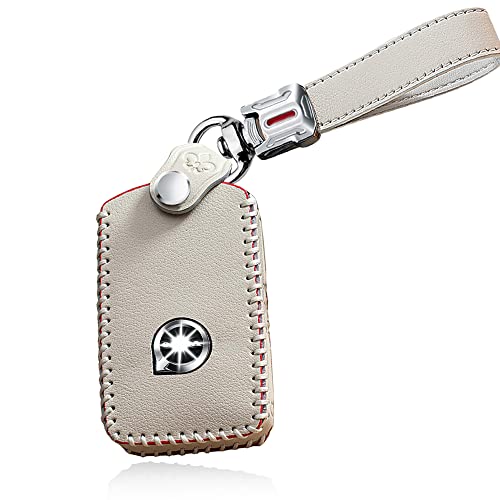 HIBEYO 2022 Leather Key Fob Case Protection for Volvo XC40