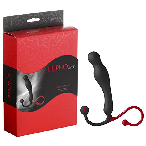 Aneros Eupho Syn Silicone Male G-spot Stimulator Black/Red