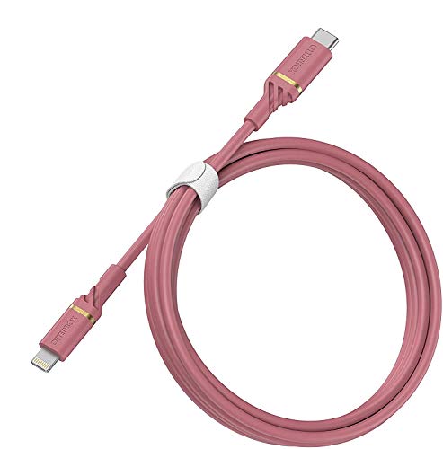 OtterBox USB C-Lightning PD 1M Cable Reforzado Carga Rápida, Performance Series, Rosa