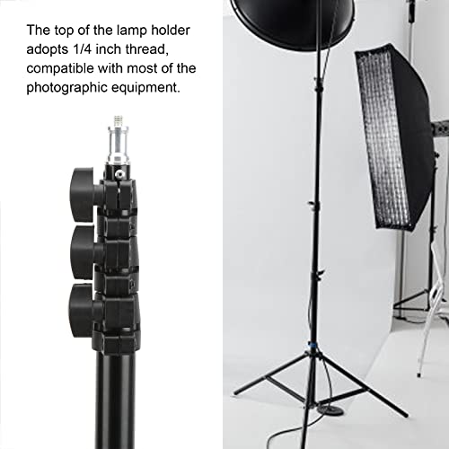 Stojak na Statyw do Aparatu, Statyw na lampę 190 Cm Składana Fotograficzna Softboxy Odbłyśniki Statyw Regulowany Statyw na lampę Statyw na kamerę z 4 Sekcjami na lampę