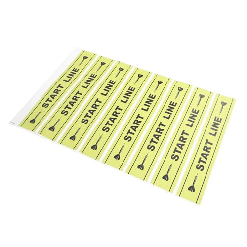 DECOMELODY 1Sheet Throw Line Marker for Players Durable Game Accessory for Precise Throw Placement for Parties and Game Nights Notice Line