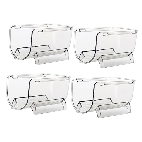 HOLIDYOYO Estante De Vino Transparente Para Almacenamiento y Organización De Botellas La Encimera Del Refrigerador Soporte Para Botellas De Vino Para Cocina