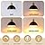 QianZhan Solid Wood Pendant Light 3 Pack, Modern Matte Black Pendant Lights Fixtures Adjustable Dome Hanging Lighting,for Kitchen Island Dining Room Restaurant Office Farmhouse