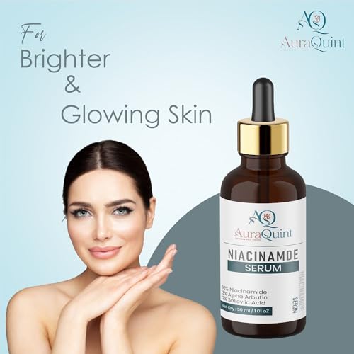 Image of 10% Niacinamide, 3% Alpha Arbutin,2% Salicylic Acid Face Serum | Tackles Acne, Reduces Pores, Brightens Skin & Balances Oil | For Men & Women