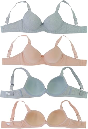 Image of ToBeInStyle Women's Pack of 6 Classic Style Underwire Supportive Padded Bras