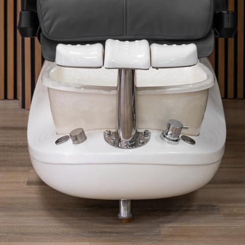 MAYAKOBA T4 G Spa F Pedicure Chair Cream Nickel w/Discharge Pump Stylish Pedicure Tub LX Massage Chair, Coffee