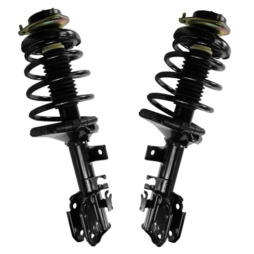 Image of Detroit Axle - 8pc Struts Kit for 2002 2003 2004 Nissan Pathfinder INFINITI QX4, 2 Front Struts with Coil Spring Assembly 2 Rear Shock Absorbers 4 Front and Rear Sway Bars Replacement Suspension