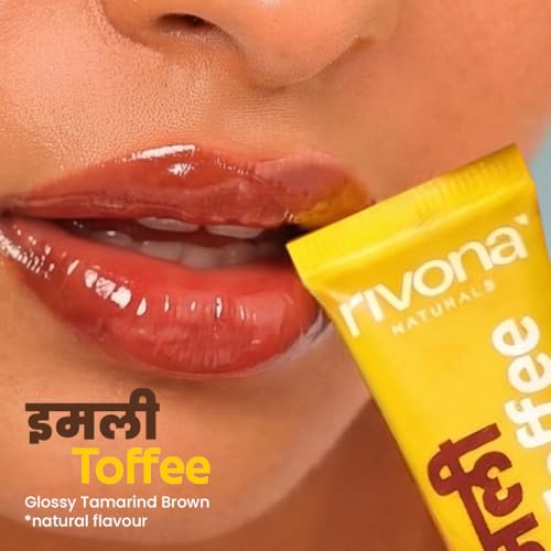 Image of Rivona Naturals Tinted Peptide Lip balm with SPF 30 (Imli Toffee)