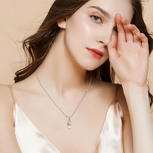 Natural Raw Herkimer Diamond Healing Crystals Handmade Earings Ring Necklace Pendant Gift Gemstone Jewelry for Women4