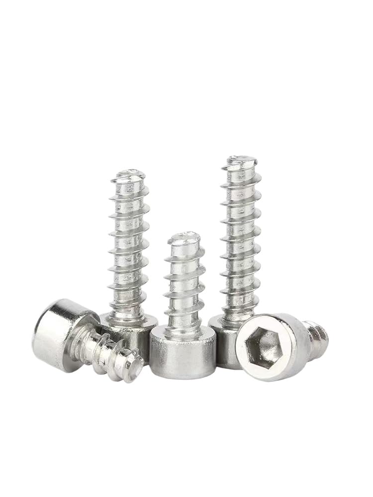 Vis à bois autotaraudeuses à tête hexagonale, acier inoxydable 304 (100,M5 x 10mm)