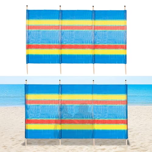 garden mile 4, 5, 6, 7, 8, 10 VARA RESISTENTE MULTICOLOR JARDÍN CORTAVIENTOS PLAYA SOMBRA SOL VACACIONES CARAVANAS & CAMPING REFUGIO ROMPEVIENTO ALTA 5FT Cortavientos PRIVACIDAD PANTALLAS