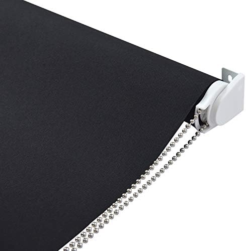 ALLBRIGHT Classic 100% Blackout Roller Shades, Window Blinds with Thermal Insulated, UV Protection Fabric, Vinyl Roller Blinds for Home/Bedroom/Door, Easy to Install