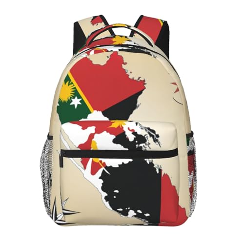 Mochila clásica duradera Map02 de 20 x 29 x 40 cm de Papúa Nueva Guinea
