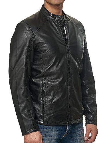 Lederjacke für Herren von Tazzio aus Echtleder in Braun