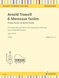  6 Morceaux faciles Opus 4 --- Violoncelle et Piano