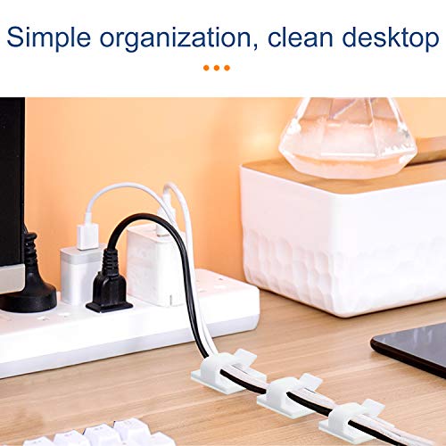 ManLee 100 Pcs Clip per Cavi Adesivo Mini Clip per...