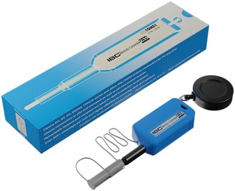 SpeedaLite US Conec IBC Brand Fiber Optic Cleaner Pen Zi25 with Pull Lanyard for SC, ST, FC, E2000 Connectors 13964