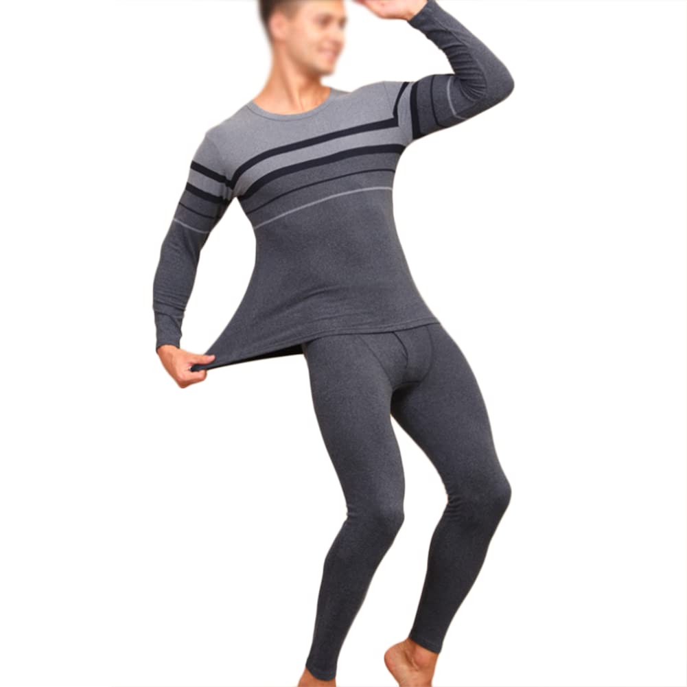 Men's Thermal Underwear with Inner Fleece Warm Warm Breathable Functional Flexible Ski Soft