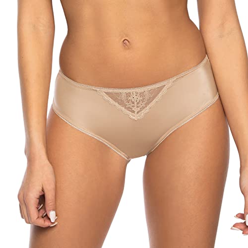 Mat Culotte Slip Classique en Dentelle Jennifer II Beige Taille 44