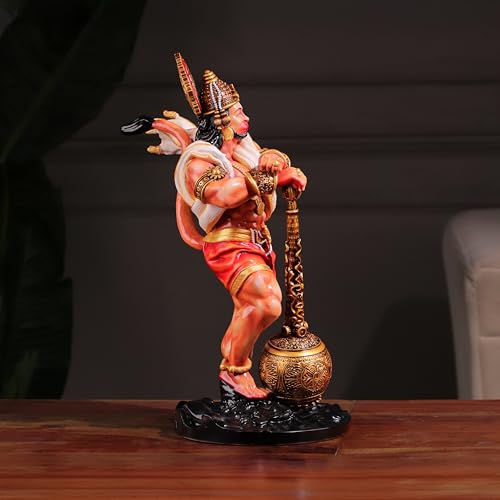 Image of Artarium Bahubali Hanuman Idol for Home Decor (16 Inch), Large Bajrang Bali Hanuman Ji Murti Multicolor Resin Statue for Temple, Pooja Room & Living Room Decorative Showpiece