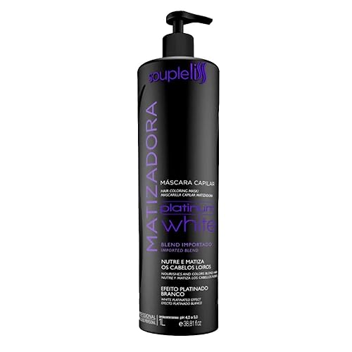 SoupleLiss Máscara de tinte blanco platino Efecto platino 1L  33.81 fl.oz
