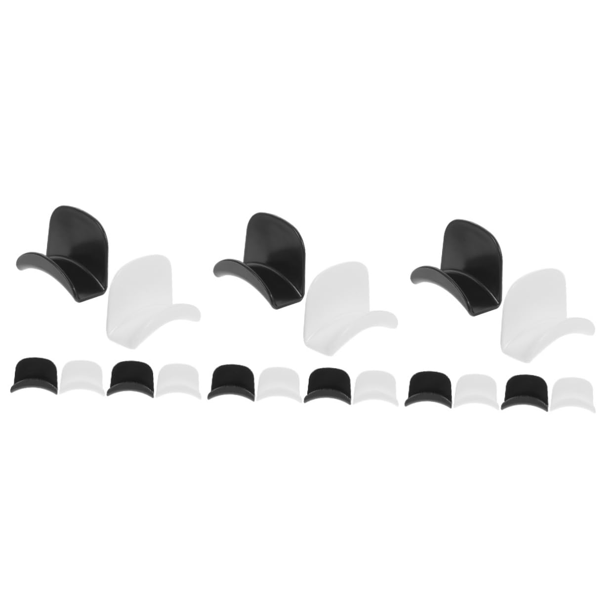 OSALADI 18pezzi Ganci Adesivi Per Cuffie Da Parete Supporti Per Headset Da Gaming Facile Installazione e Materiale Durevole Adatti Per Camere e Hotel