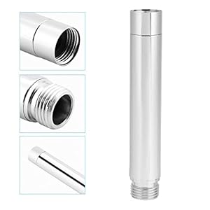 CYUaoao Douche Verlengbuis Pijp met 4 sluitringen G1/2 Inch Standaard Montage Maak Douche Douche Extension Arm Connector Roestvrij Staal Douchekop Extender Arm voor Bad Accessoires