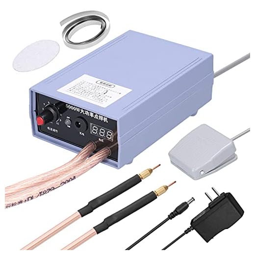 Khaco Household Portable 18650 Battery Spot-welding Machine High Power Rechargeable Welding Device for 0.1-0.25mm Nickel Sheet