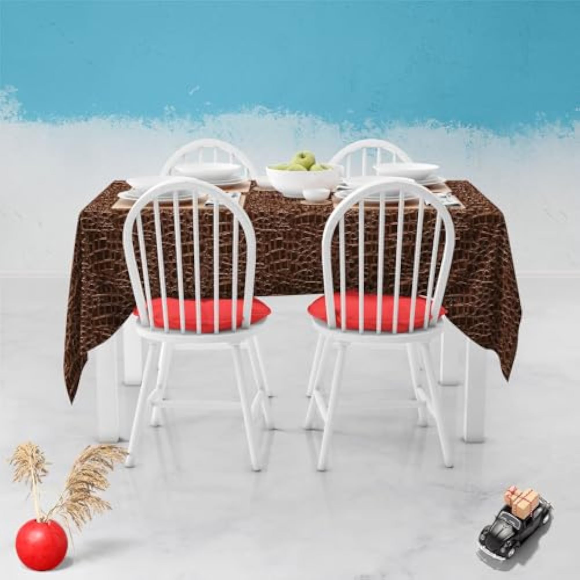 Crocodile Hide Table Cloth Cover for Dining & Center Table