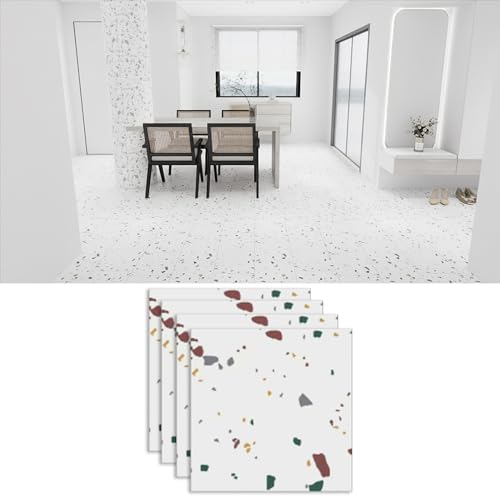 輝力士 フロリングシート フロアタイル 大理石 置くだけ 約3畳 厚手1.5mm 床材 ノリ残らない ウッド フロアシート 接着剤不要 防水 賃貸 床暖房対応 畳 店舗 トレイ用 DIY 床材 ノリ残らない 土足OK 初心者OK リメイクシート キズ防止(