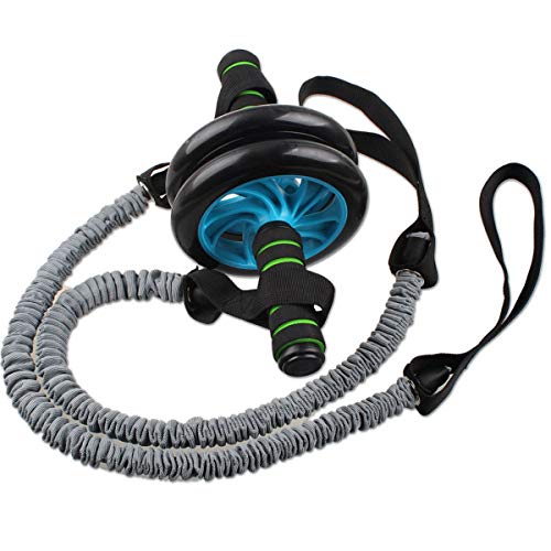 Slimerence Cuerda de tracción para rueda de rodillo de cintura, abdominal, adelgazamiento, equipo de fitness, 1 par