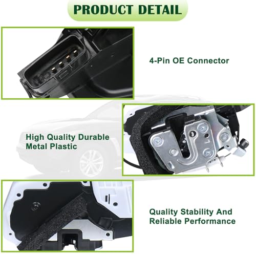 Image of Door Lock Latch Actuator Assembly Front Left Driver Side Compatible with 2008-2013 Infiniti FX35 FX37 FX50 2014-2017 QX70 Replaces 80501-1CA0A 805011CA0A