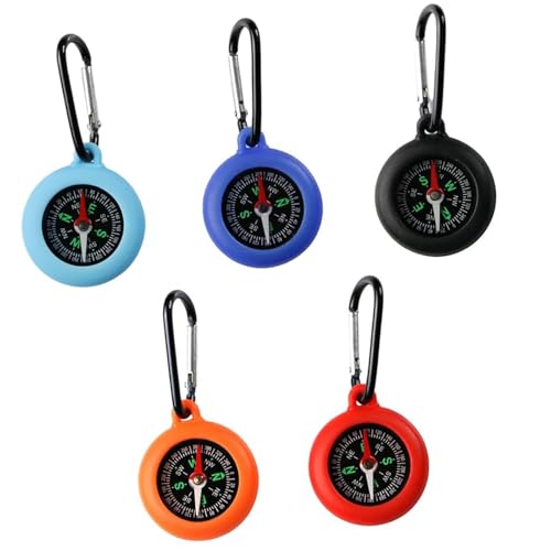 Brújulas portátiles para llavero 5 piezas para camping