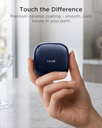 Image of TALIX T30 Noise Cancelling Earbuds with Phone Stand, Punchy Bass, 4-Mic, True Wireless Bluetooth 6.0 in Ear Headphones, 28H Playtime, IPX4 (Blue)