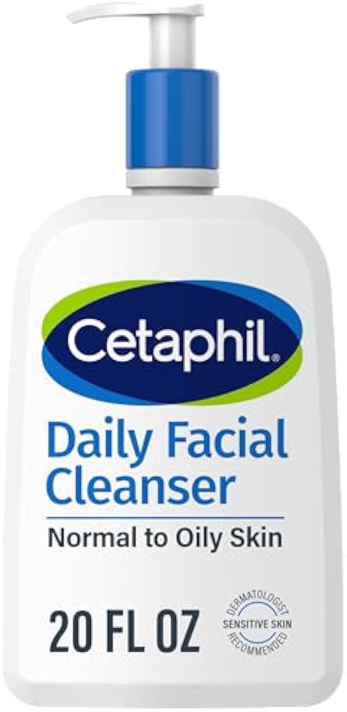 Cetaphil Face Wash, Daily Facial Cleanser for Sensitive, Combination to Oily Skin, Mother's Day Gifts, NEW 20 oz, Gentle Foaming, Soap Free, Hypoallergenic