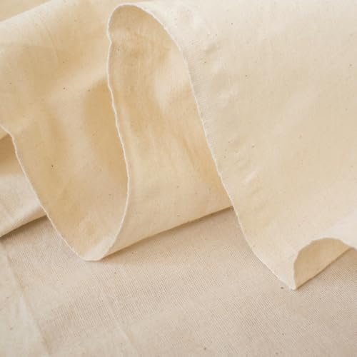 100% Natural Calico Cotton Unbleached Crafting Fabric - Medium Weight - 160CM Extra Wide - 1 Metre