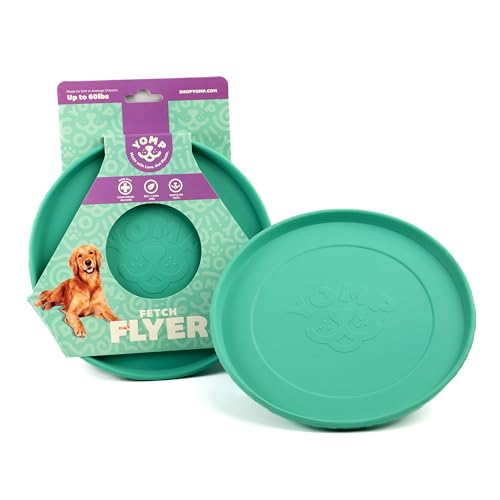 FetchFlyer Dog Frisbee Toy – Interactive Outdoor Fetch Toy Designed for Safe Pet Play, Made from Textured & Non-Toxic Silicone – for Soft and Medium Chewers FetchFlyer Dog Frisbee Toy – Interactive Outdoor Fetch Toy Designed for Safe Pet Play, Made from Textured & Non-Toxic Silicone – for Soft and Medium Chewers