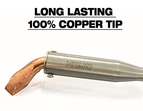 Miyako Usa 200 Watts Soldering Iron, Pen Style Welder, Heavy Duty, High-Performance Solder With Heat Shielded Plastic Handle, Convenient Power Switch And Replaceable Chisel Tip (74B9200) #TOP4