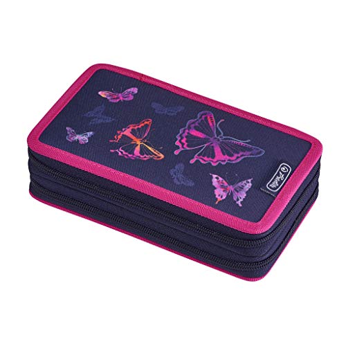 Preisvergleich Produktbild herlitz 50020898 Doppeletui Rainbow Butterfly, 23-teilig, 1 Stück
