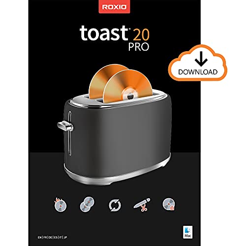Roxio Toast 20 Pro | CD, DVD & Blu-ray Burner for Mac | Digital Media Management & Creativity Software Suite [Mac Download]