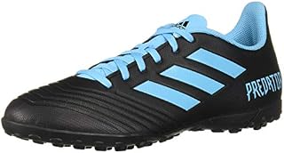 adidas Men's Predator 19.4 Turf Soccer Shoe, Black/Bright Cyan/Solar Yellow, 8.5 M US